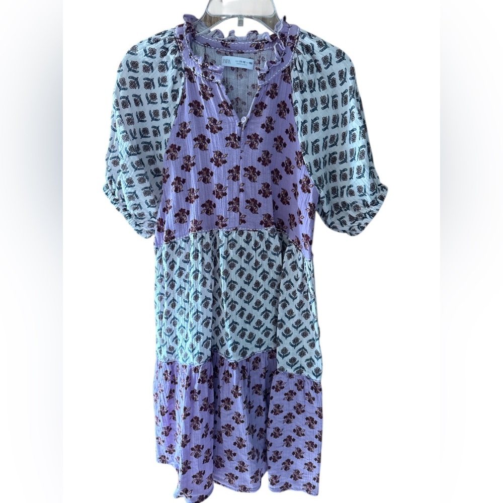 ZARA girls floral tiered dress, sz 11-12 LN!